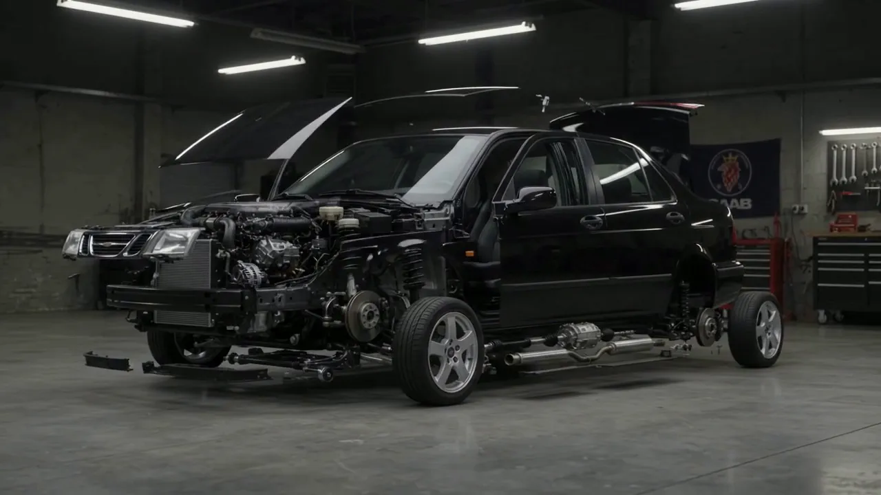 3D визуализация: автомобил с отворен капак в сервиз – Opel сервиз в Пловдив